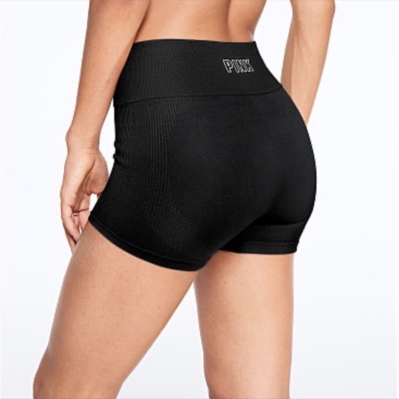 PINK Victoria's Secret Pants - Victoria’s Secret PINK Women Seamless Shorties Black Large
